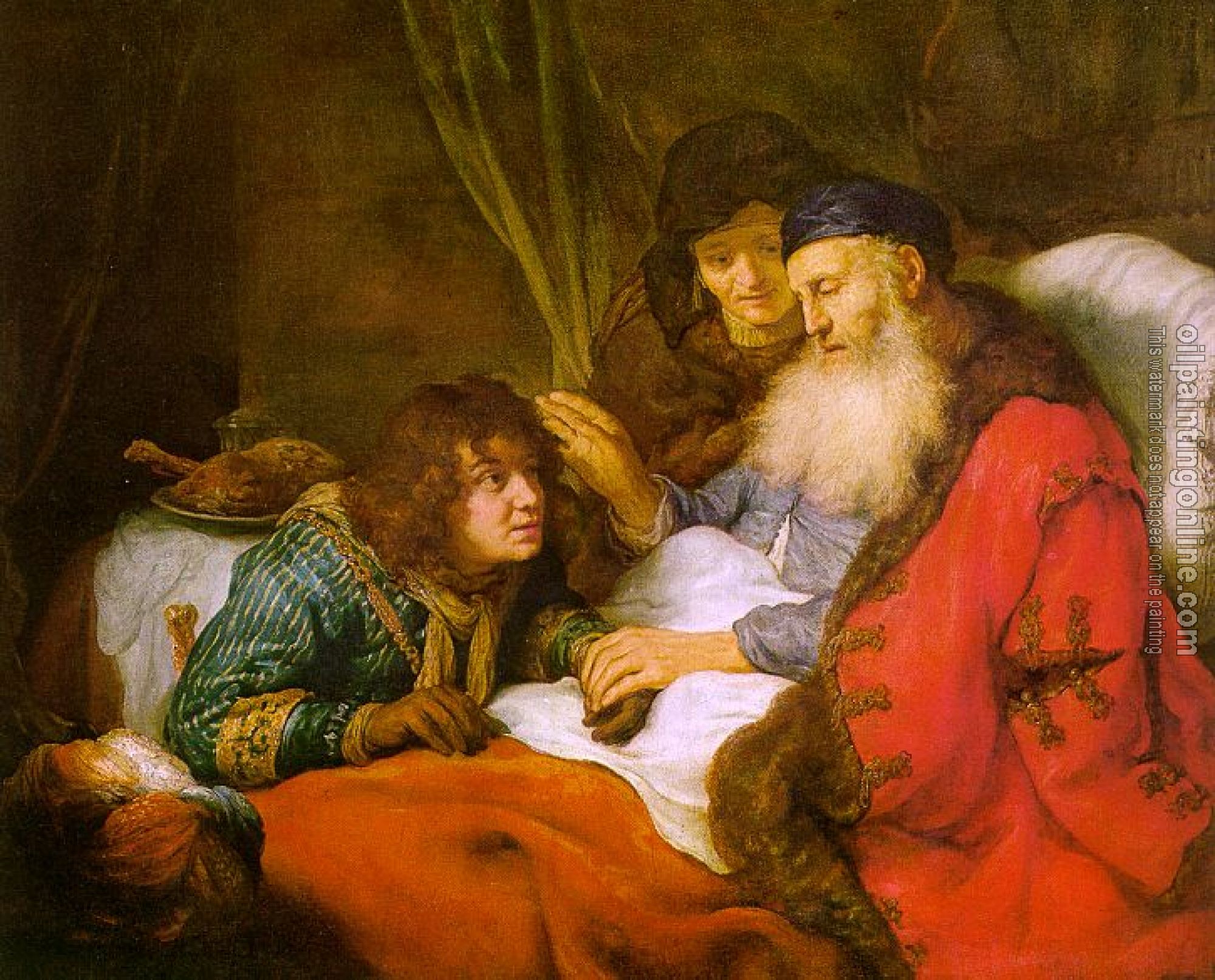 Flinck, Govert Teunisz - Isaac Blessing Jacob